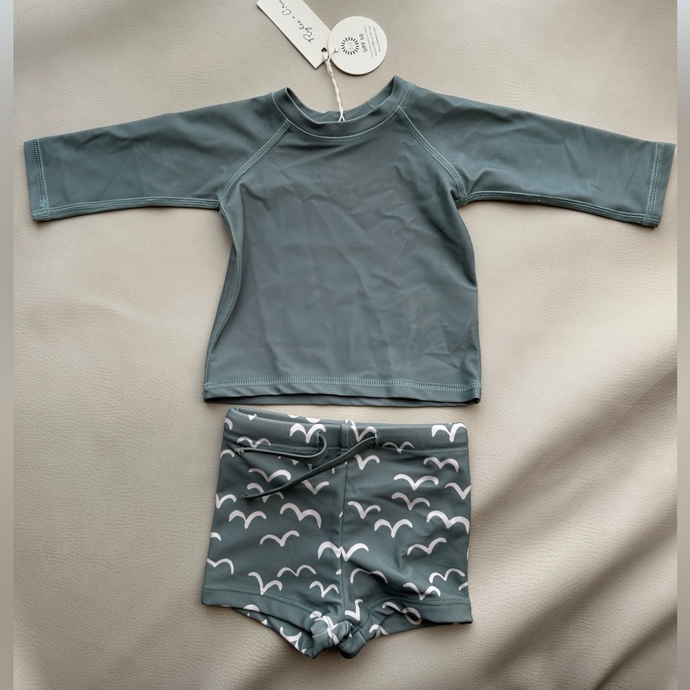 Rylee + Cru Rash-guard Set 0-3 months
